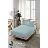 Ely Parker Kolay Ütü Lastikli Çarşaf Takımı-Tüm Ebatlar-Yüksek Yataklar-Mavi - 90 x 190 cm