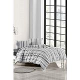 ELY PARKER Nenanresim Takımı Tek Kişilik 90x190 Lastikli ÇarşafYorgan KılıfıY.Kılıfı Çizgili Beyaz, Ely Parker