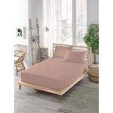 ELY PARKER Renkli Alez Pembe-Kapitoneli Fitted-Pamuklu-Yanı Çarşaflı-Çift Kişilik-Tek Kişilik-Bebek Alezi-Su-Yatak Koruyucu (90x190)