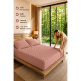 ELY PARKER Renkli Alez Pembe-sıvı Geçirmez-pamuk Kapitoneli Fitted-çift Kişilik-tek Kişilik-bebek Alezi