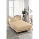 Ely Parker Sıvı Geçirmez Alez-Kahve Mikro Fitted-Çift Kişilik-Tek Kişilik-Bebek Alezi-Su-Yatak Koruyucu - 120 x 200 cm - Bej