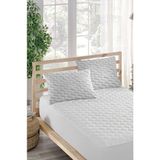 Ely Parker Yastık Alezi - %100 Pamuk - Kapitoneli - Yastık Koruyucu (2 Adet) - 50 x 70 cm - Beyaz