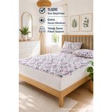 Ely Parker Yumuşak-Sessiz Sıvı Geçiremez Fitted Alez Yatak Koruyucu Desenli Alez - 120 x 200 cm - Renkli