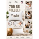 Elyaf Sepeti 1 Adet Silikon Boncuk Elyaf Dolgulu Yastık, Yumuşak, Nonwoven Vakumlu 50x70