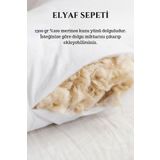 Elyaf Sepeti 2 Adet %100 Doğal El Dikişi 50x70 Organik Yün Yastık