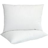 Elyaf Sepeti 4 Adet %100 Doğal Pamuk Dolgulu 50*70 Pamuk Yastık - 50 x 70 cm - Beyaz