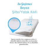 Elyaf Sepeti Fermuarlı Su Geçirmez Yatak Kılıfı Yatak Şiltesi Kılıfı (LÜTFEN YATAK YÜKSEKLİĞİNİ BELİRTİNİZ)