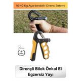 #ElYayı Profesyonel Dirençli Bilek Önkol El Egzersiz Tutuş Güçlendirici Ayarlanabilir 10-40 Kg Hand