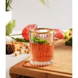 Elysia Golden Touch Kahve Yanı/Shot Bardağı 110 cc 6'lı - 110 ml - 6 Adet - Altın