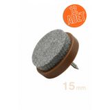 Elysian 15 mm Keçeli Poligrit Zemin Koruyucu Sandalye ve Masa Ayağı İçin Sessiz Mobilya Pabucu (12 Adet)