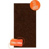 Elysian 3 Ad Yapışkanlı Keçe Mobilya Masa Sandalye Parke Zemin Ayak Koruyucu Kaydırmaz Keçesi 120MM x 240MM - 001-Renkli - Kahverengi