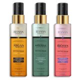 Elysian Essence 3'Lü Sıvı Saç Kremi Seti - Biotin & Collagen - Organik Argan & Keratin - Biberiye & Çay Ağacı Durulanmayan, Saç Dökülmesi Karşıtı, Hızlı Uzama Etkili Bakım Spreyi