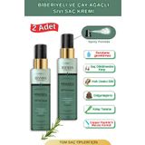 Elysian Essence Biberiye & Çay Ağacı Sıvı Saç Kremi 2'li Set – Durulanmayan, Dökülme Karşıtı, Uzama Etkili Sprey