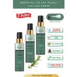 Elysian Essence Biberiye & Çay Ağacı Sıvı Saç Kremi 3'lü Set – Durulanmayan, Dökülme Karşıtı, Uzama Etkili Sprey