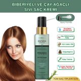 Elysian Essence Biberiye & Çay Ağacı Sıvı Saç Kremi – Durulanmayan, Saç Dökülmesine Karşı, Hızlı Uzama Etkili Bakım Spreyi 150 ML
