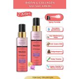 Elysian Essence Biotin & Collagen Sıvı Saç Kremi 2'li Set – Dökülme Karşıtı, Durulanmayan Sprey Hızlı, Uzatma Etkili