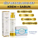 Elysian Essence Cilt Beyazlatıcı Krem + Cilt Beyazlatıcı Sabun Seti - Kararma Giderici, Genital Bölge, Koltuk Altı