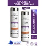 Elysian Essence Kolajen Collagen & Biotin & Hyaluronic Acid Şampuanı 2 Adet x 300ml Copper Peptidli Dolgunlaştırıcı