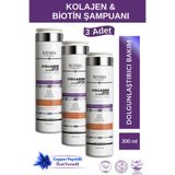 Elysian Essence Kolajen Collagen & Biotin & Hyaluronic Acid Şampuanı 3 Adet x 300ml Copper Peptidli Dolgunlaştırıcı
