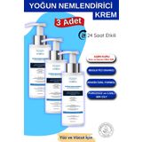 Elysian Essence Yoğun Nemlendirici Panthenol Krem 3'lü Set | Kuru ve Hassas Ciltlere 24 Saat Bakım, Argan, Shea Yağı