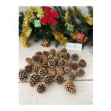 Elysian Kozalak Dekoratif 10 Adet Yılbaşı Süsleri Yılbaşı Ağacı Süsü Doğal Noel Çam Kozalağı
