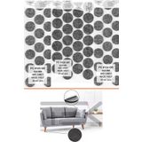 Elysian Yapışkanlı Sandalye Koltuk Mobilya Ayak Keçesi Gri Set 3 Paket Parke Zemin Yüzey Koruyucu Keçe