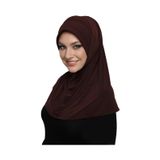 Elysianfidan Takmatik Sade Kahve Hazır Türban Tesettür Havuz Bonesi Namaz Örtüsü Kahve