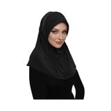 Elysianfidan Takmatik Sade Siyah Hazır Türban Tesettür Havuz Bonesi Namaz Örtüsü Siyah