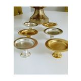 Elzemm store 2 Farkli Renkte 6 Li Gold Ve Gümüş Makaronluk Kahve Yani Lokumluk