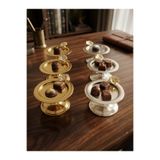 Elzemm store 3 GOLD 3 GÜMÜŞ RENK 6 LI JAPON GÜLLÜ MAKARONLUK KAHVE YANI LOKUMLUK SUNUMLUK
