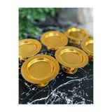 Elzemm store DEKORATİF 6 ADET GOLD MAKARONLUK KAHVE YANI LOKUMLUK