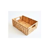 ELZEY HOME Hasır Dikdörtgen Örgülü Sepet 36x24x12 Cm