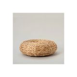 ELZEY HOME Hasır Su Sümbülü Dekoratif Puf/Minder 40 Cm Naturel