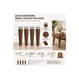 ema 30cm cevız sehpa ayagı