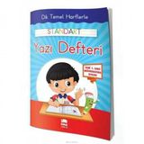 Ema Çocuk Dik Temel Harfler Yazı Defteri Klavuz Çizgisiz - 3 Adet