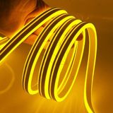Ema Dükkan 10 Metre 220 Volt Amber Neon Led Tak Çalıştır 8x16mm Esnek Hortum Led Suya Dayanıklı Şerit Aydınlatma