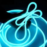 Ema Dükkan 12V 3 Metre Buz Mavisi Neon Led Şerit Işık | Prize Tak Çalıştır | Anahtarlı Fişli 1.5M Kablo | Esnek Silikonlu Led