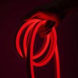 Ema Dükkan 12V 3 Metre Kırmızı Neon Led Şerit Işık | Prize Tak Çalıştır | Anahtarlı Fişli 1.5M Kablo | Esnek Silikonlu Led
