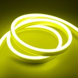Ema Dükkan 12V 3 Metre Limon Sarısı Neon Led Şerit Işık | Prize Tak Çalıştır | Anahtarlı Fişli 1.5M Kablo | Esnek Silikonlu Led