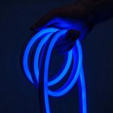 Ema Dükkan 12V 5 Metre Mavi Neon Led Şerit Işık | Prize Tak Çalıştır | Anahtarlı Fişli 1.5M Kablo | Esnek Silikonlu Led