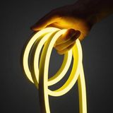 Ema Dükkan 12V Limon Sarısı Neon Led Şerit Işık 3 Metre Esnek Silikonlu Su Geçirmez Özellik Prize Tak Çalıştır | Anahtarlı Fişli 1.5M Kablo |