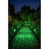 Ema Dükkan 18W Solar Çim Armatürü - 2 Modlu Güneş Enerjili IP65 Fotoselli Dış Mekan Aydınlatma - Yeşil