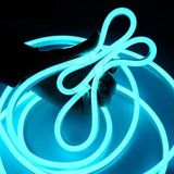 Ema Dükkan 5 Metre 220 Volt Buz Mavisi Neon Led Tak Çalıştır 8x16mm Esnek Hortum Led Suya Dayanıklı Şerit Aydınlatma
