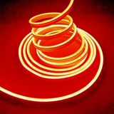 Ema Dükkan 5 Metre 220 Volt Turuncu Neon Led Tak Çalıştır 8x16mm Esnek Hortum Led Suya Dayanıklı Şerit Aydınlatma