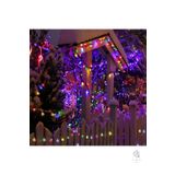 Ema Dükkan Güneş Enerjili 7 Metre 50 Led Rgb Kristal Top Çok Renkli Bahçe Teras Balkon Aydınlatması Led