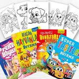 Ema Harika Renkler Kalın Boyama Kitabı 4 Kitap Set