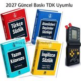 Ema Kitap Ortaokullar Için Tdk Uyumlu Sözlük Seti (Türkçe Sözlük - Imla Kılavuzu - Atasözü ve Deyimler Sözlüğü - Ingilizce Sözlük) - Hediyeli