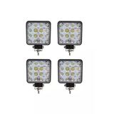 Ema-Mfk Off Road Beyaz Işık Sis Farı Lambası 16 Led Kare 12-24V 4 Adet