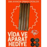 EMA Orman 44 cm Meşe Masa Sandalye Konik Ayak Plastik Aparat Hediyeli - Açık Meşe