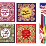 Ema Stresi Azatlma Sanatı Mandala Boyama Seti 4 Kitap (12 Li Kuru Boya Hediyeli)